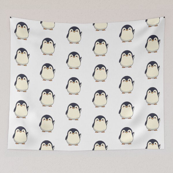 Item preview, Cute Chibi Penguin – Minimalist Kawaii Penguin Illustration designed and sold by PixelVibe782.