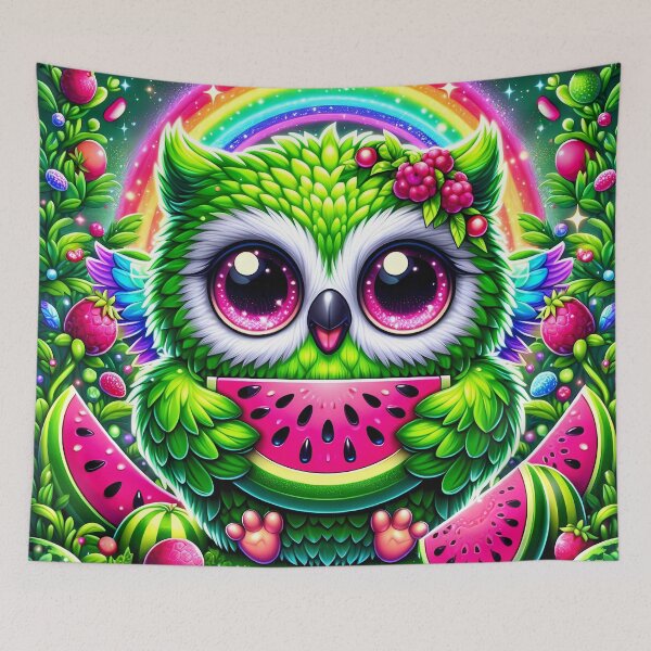 Item preview, Owl holding a watermelon  designed and sold by Jbl55.