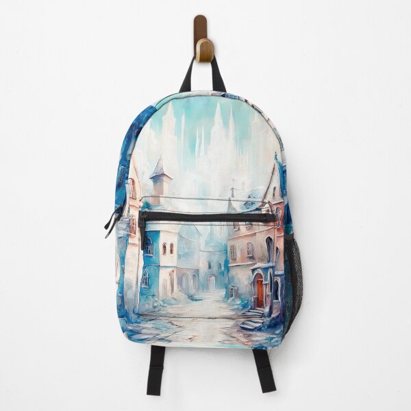 Item preview, Whimsical Winter Watercolor Town designed and sold by LanaGustavsson.