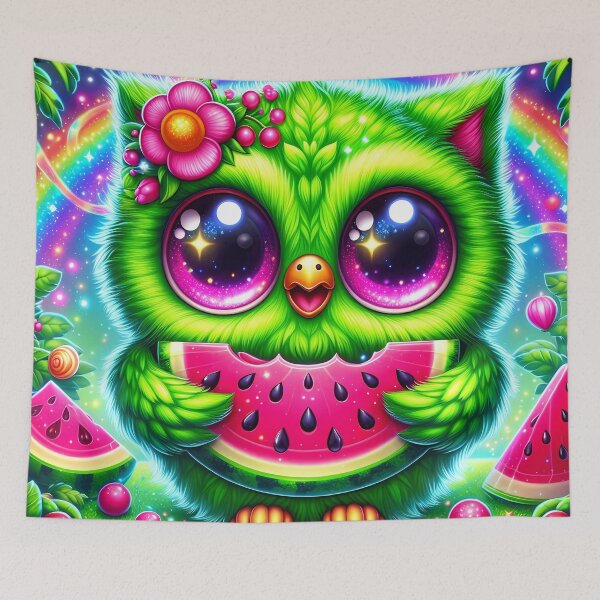 Item preview, Owl holding a watermelon  designed and sold by Jbl55.