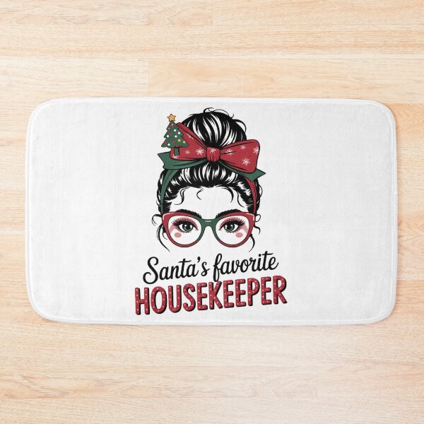 Item preview, Christmas Santa_s Favorite Housekeeping Staff designed and sold by savrmiller.