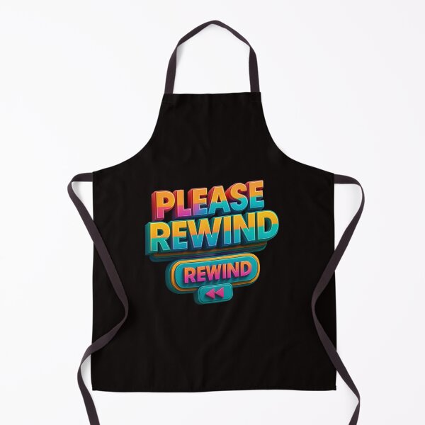 Item preview, Please Rewind – Retro 3D VHS DVD Style Typography designed and sold by Tadeusz1.