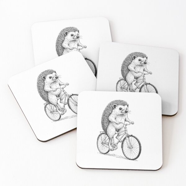 Item preview, Cycling Bicycle Hedgehog Vintage Cyclist Funny Biker Animal designed and sold by GrandeDuc.
