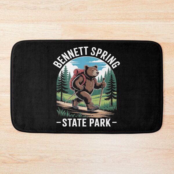 Item preview, Bennett Spring State Park, Missouri Mountains Hiking Bear designed and sold by Idarmotar.