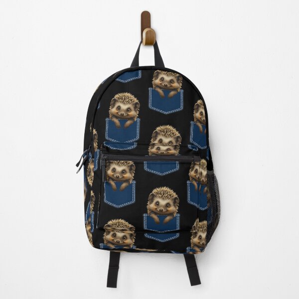 Item preview, Cute Hedgehog in Pocket - Adorable Spiky Friend Denim Design designed and sold by AleksKos.