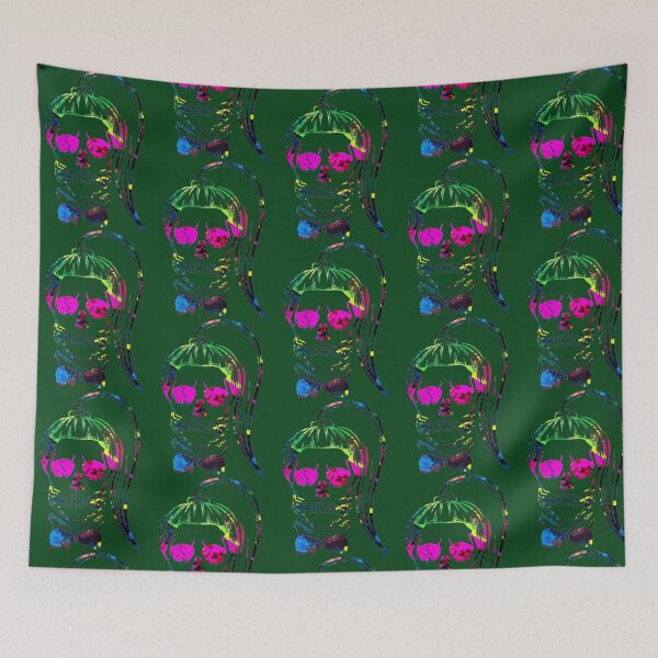 Item preview, Born This Way Neon Paint Skull designed and sold by CeramiConnois.
