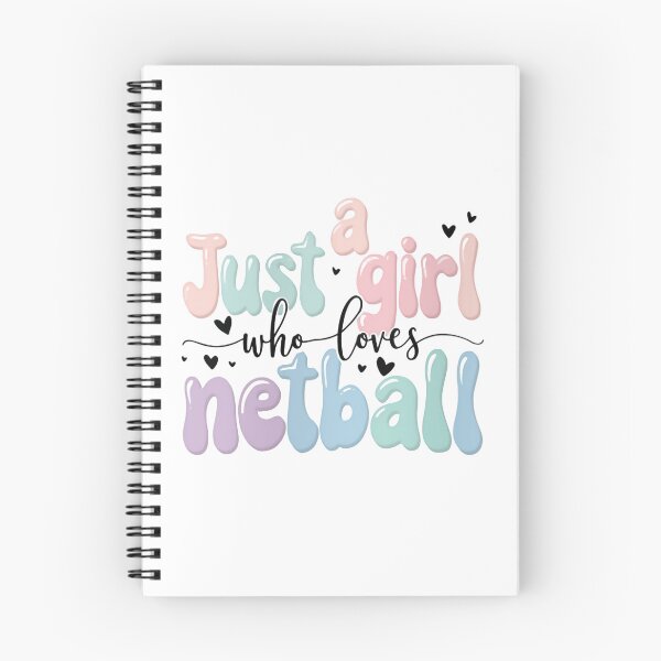 Item preview, Just a Girl Who Loves Netball - Have Fun Groovy cute Funny Sayings designed and sold by SkeletonsDanger.