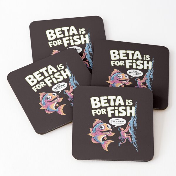 Item preview, Beta Is for Fish Climbing Humor Bubble Letter designed and sold by Idarmotar.