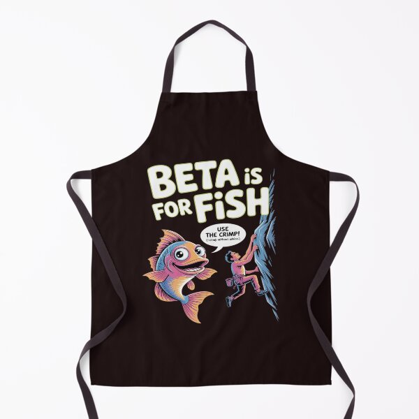 Item preview, Beta Is for Fish Climbing Humor Bubble Letter designed and sold by Idarmotar.