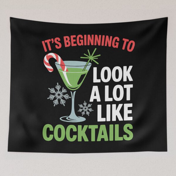 Item preview, Cocktails Fun Merry Christmas Santa Gnomes designed and sold by aidenpier.
