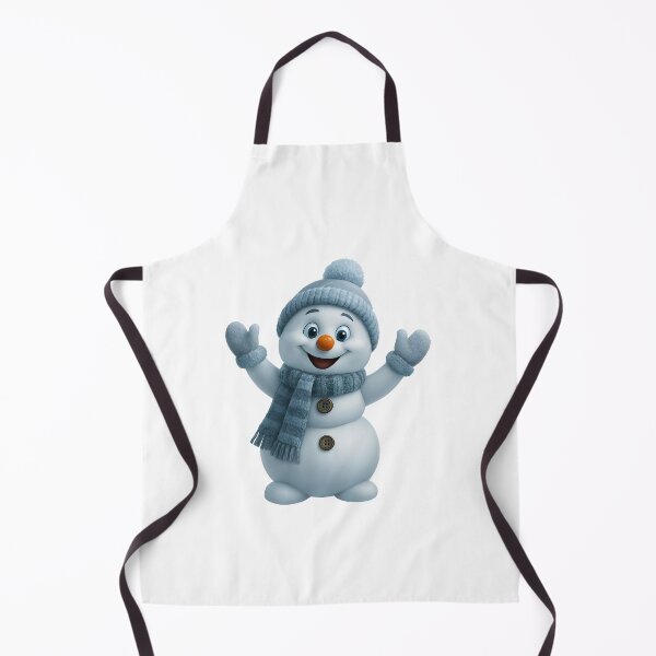 Item preview, Cute Snowman with Blue Scarf – Adorable Winter Christmas Character designed and sold by Aurora Prints.
