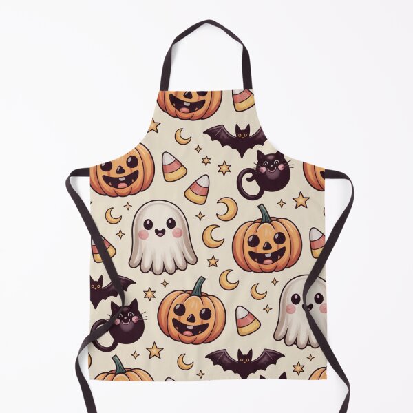 Item preview, Cute Halloween Pumpkin Ghost Pattern | Kawaii Spooky Fall Design designed and sold by graphicnew.