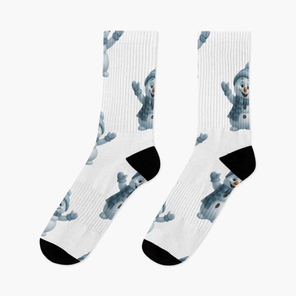 Item preview, Cute Snowman with Blue Scarf – Adorable Winter Christmas Character designed and sold by Aurora Prints.