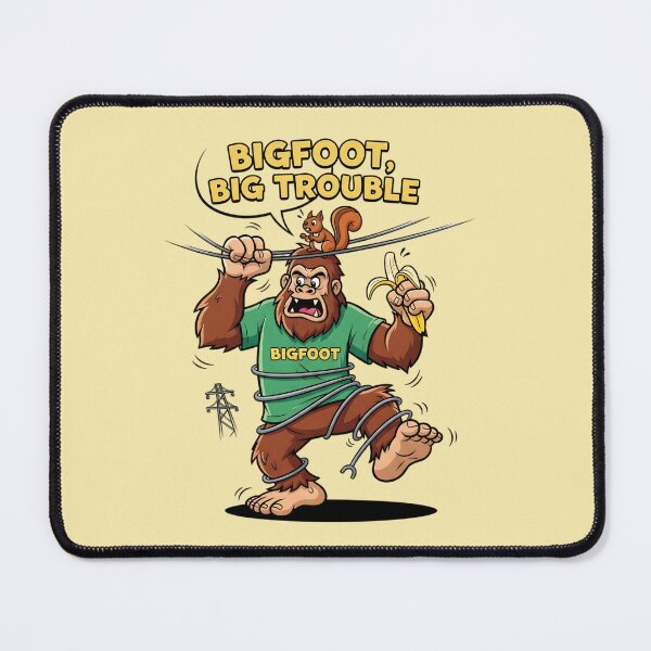 Item preview, Bigfoot, Big Trouble – Funny Cartoon Cryptid designed and sold by SaicoGN.
