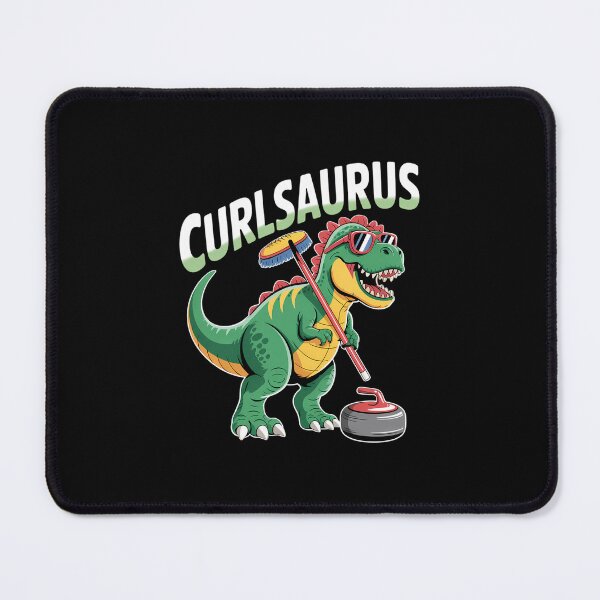 Item preview, cool Dinosaur curling T Rex curler winter Sports designed and sold by aidenpier.