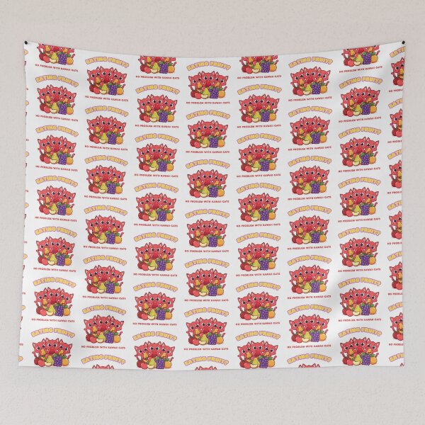 Item preview, Eating fruit? No Problem with Kawaii Cats. designed and sold by Newprojectart.