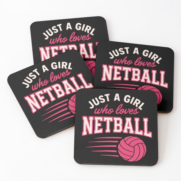 Item preview, Just a Girl Who Loves Netball and For Her Birthday Game Women's sports lovers designed and sold by SkeletonsDanger.