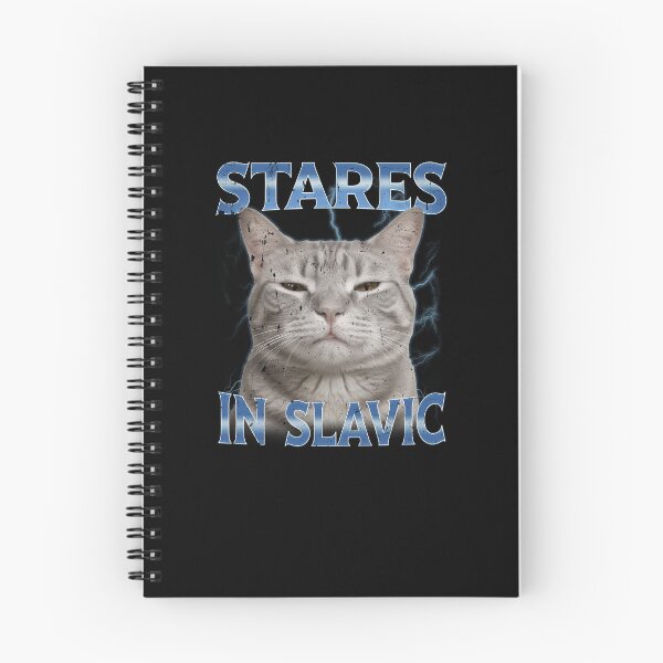Item preview, Stares In Slavic Meme Cat designed and sold by elderberry.