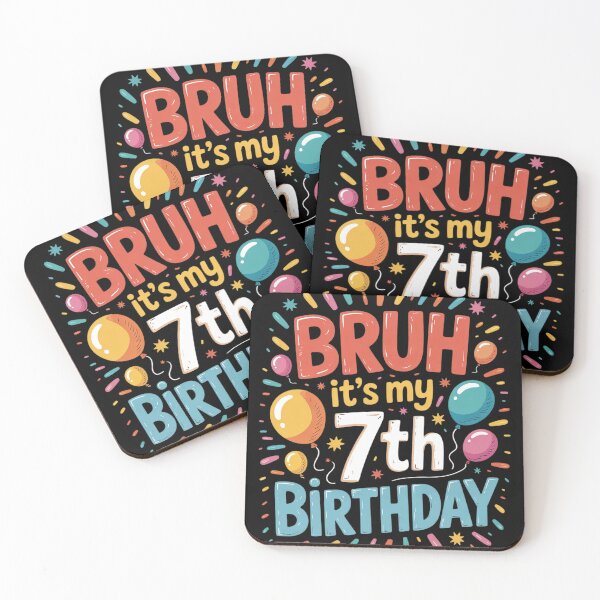 Item preview, Bruh It's My 7th Birthday 7 Year Old Seven BDay  designed and sold by KonstanKoraner.