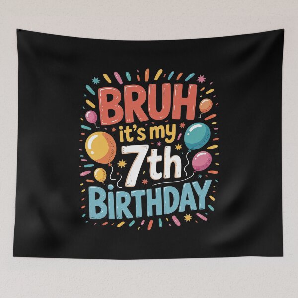 Item preview, Bruh It's My 7th Birthday 7 Year Old Seven BDay  designed and sold by KonstanKoraner.