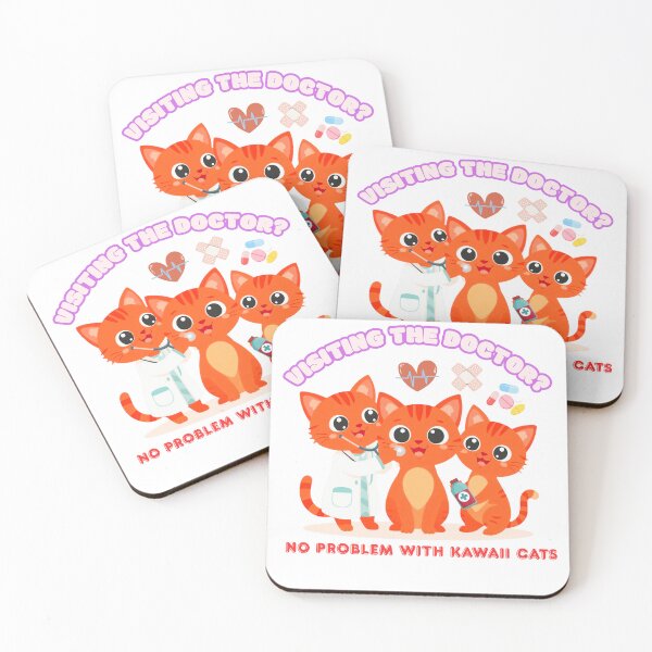 Item preview, Visiting the doctor? No problem with kawaii cats designed and sold by Newprojectart.