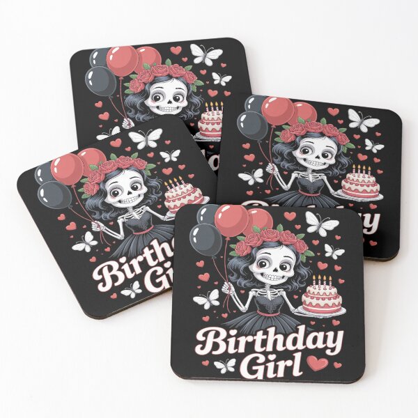 Item preview, Birthday Girl Cute Gothic Skeleton designed and sold by PeteHomenick.