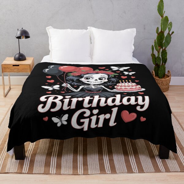 Item preview, Birthday Girl Cute Gothic Skeleton designed and sold by PeteHomenick.