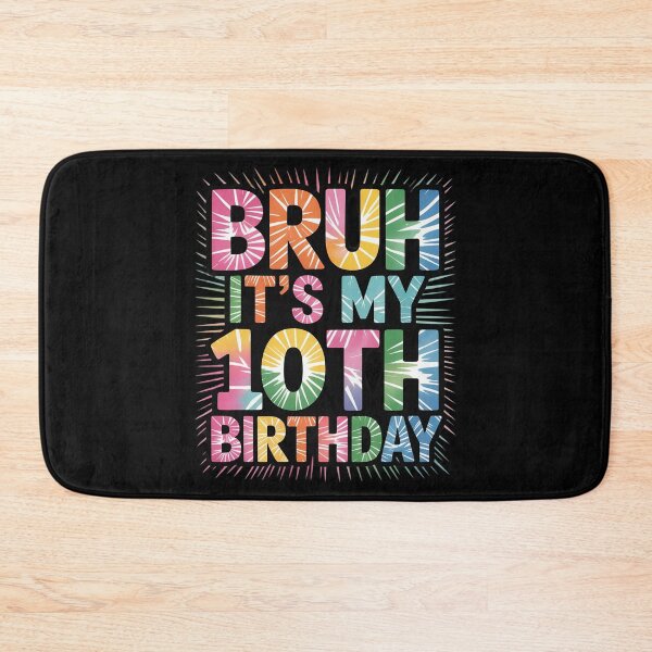Item preview, Bruh Its My 10th Birthday Tie Dye 10 Years Old Bday Girl Boy  designed and sold by KonstanKoraner.