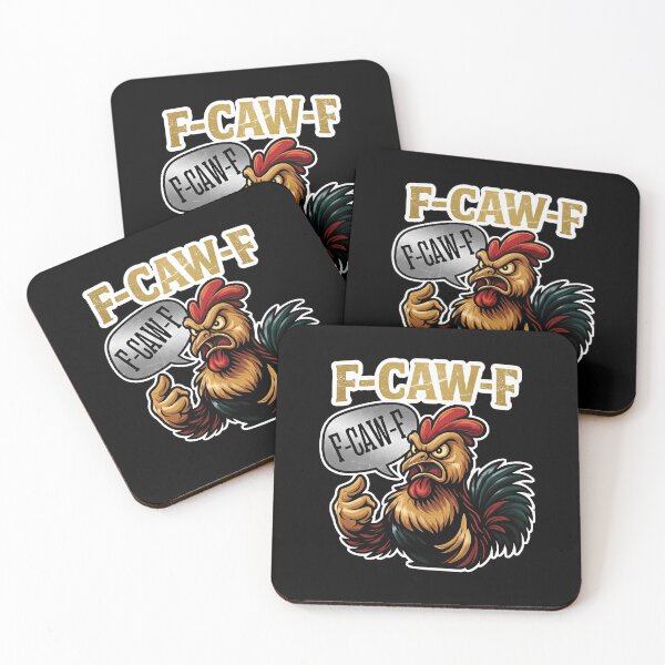 Item preview, F-Caw-F Funny Angry Rooster Humor Graphic Tee designed and sold by merlinnears.