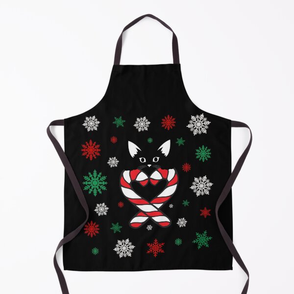 Item preview, Christmas candy canes and black cat designed and sold by Rbnano.