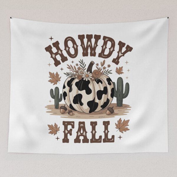 Item preview, Howdy Fall Fall Western Pumpkin Howdy Pumpkin designed and sold by Moon-Ape.
