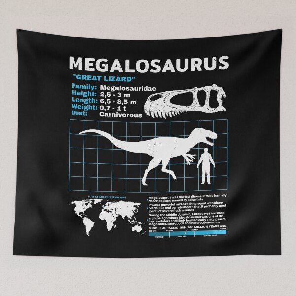 Item preview, Megalosaurus Fact Sheet designed and sold by NicGrayGraphic.