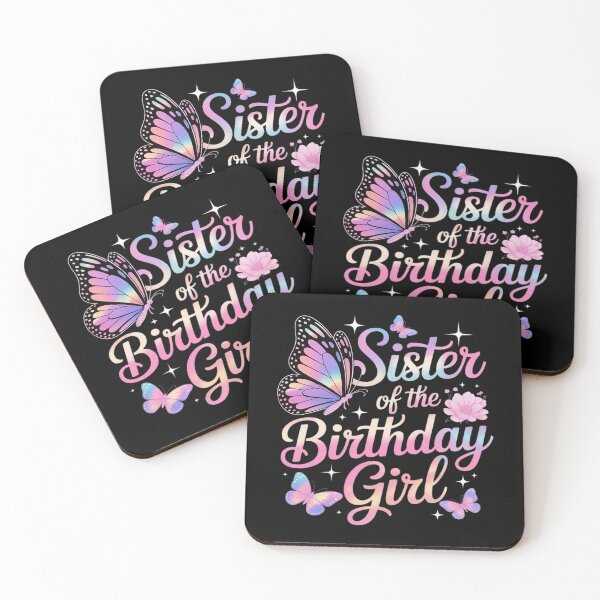 Item preview, Birthday Girl Sister Of The Birthday Girl Butterfly designed and sold by PeteHomenick.