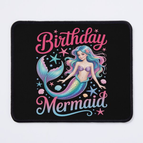 Item preview, Birthday Mermaid Party Girl Tail Matching Mermaid Squad designed and sold by PeteHomenick.