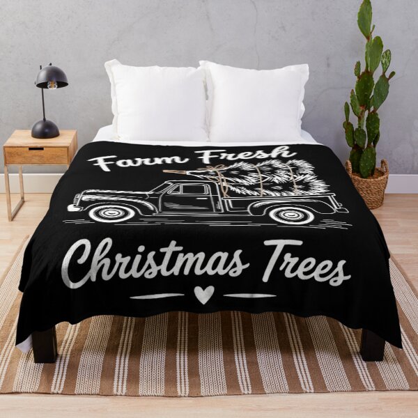 Item preview, Farm Christmas Trees Santa Xmas Holiday designed and sold by tearbytea.