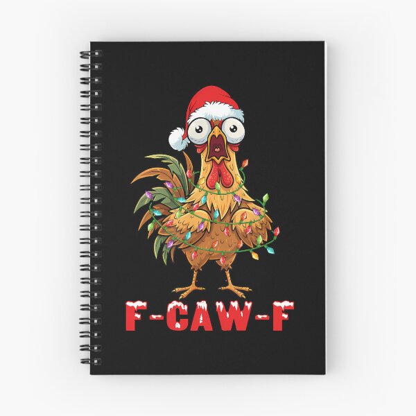 Item preview, Funny Christmas F-Caw-F Chicken designed and sold by merlinnears.