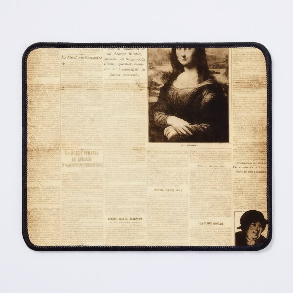 Item preview, Mona Lisa Stolen Newspaper designed and sold by Abeshinobi.