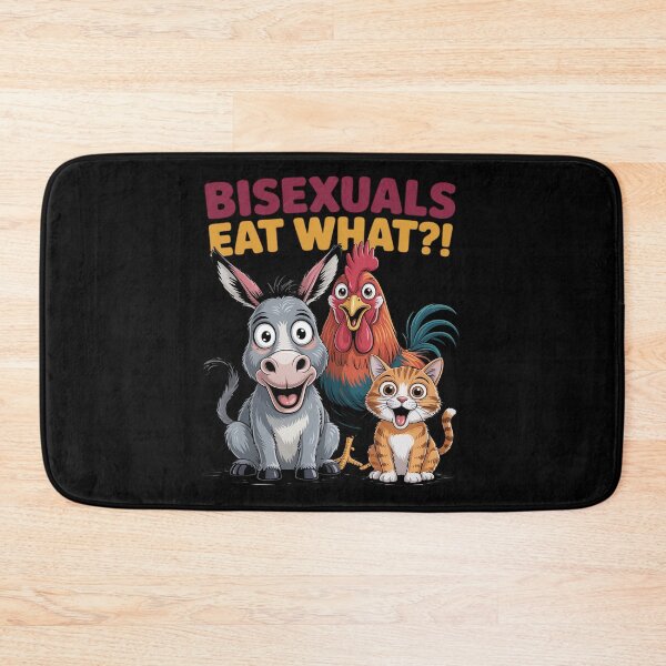 Item preview, Bisexuals Funny Eat What Animals Gay Pride LGBTQ Pun designed and sold by PeteHomenick.