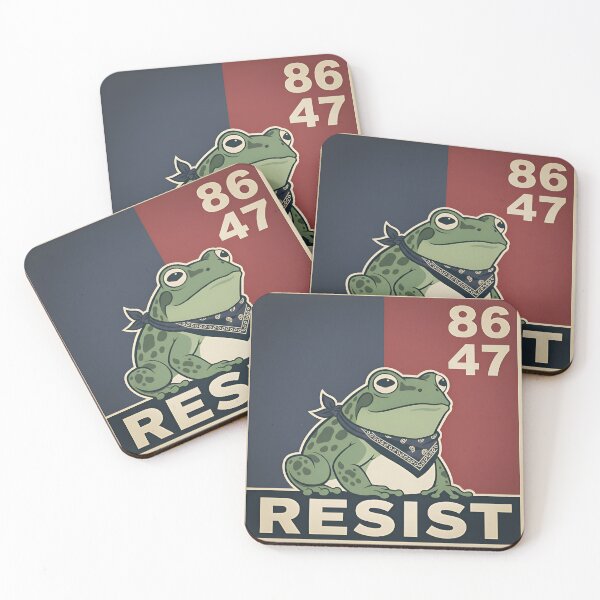 Item preview, Resist Frog – Portland Protest Art Poster Style designed and sold by Imaginationbeyond.