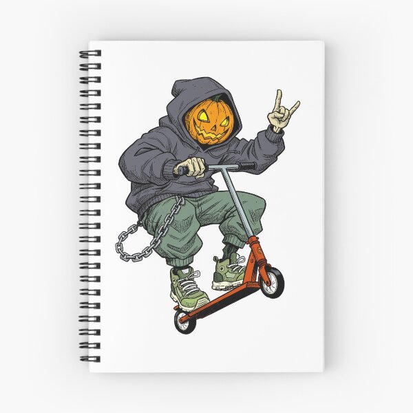 Item preview, Jack the Pumpkin on a kickscooter designed and sold by krabbaraban.