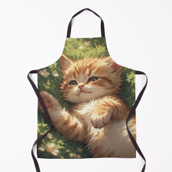 Item preview, kitten laying on the grass and playing designed and sold by Kirollos9.