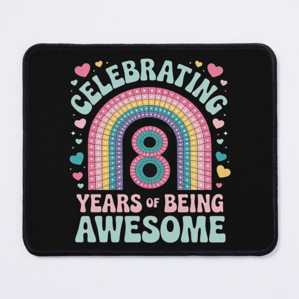 Item preview, Celebrate 8 Years Of Being Awesome 8th Birthday Rainbow designed and sold by KonstanKoraner.