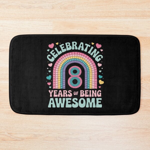 Item preview, Celebrate 8 Years Of Being Awesome 8th Birthday Rainbow  designed and sold by KonstanKoraner.