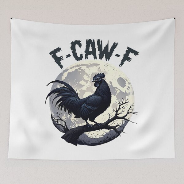 Item preview, Fcawf Chicken Funny Black Sarcastic Quote Rooster Meme  designed and sold by merlinnears.