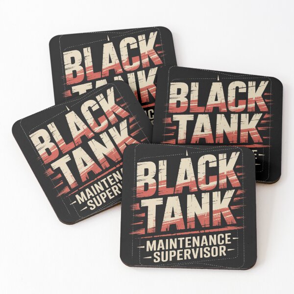 Item preview, Black Tank Maintenance Supervisor Funny Campers Tank Boss designed and sold by PeteHomenick.