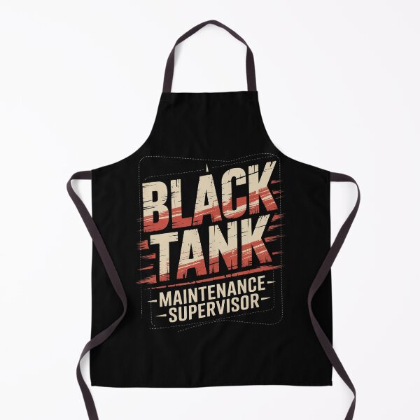 Item preview, Black Tank Maintenance Supervisor Funny Campers Tank Boss designed and sold by PeteHomenick.