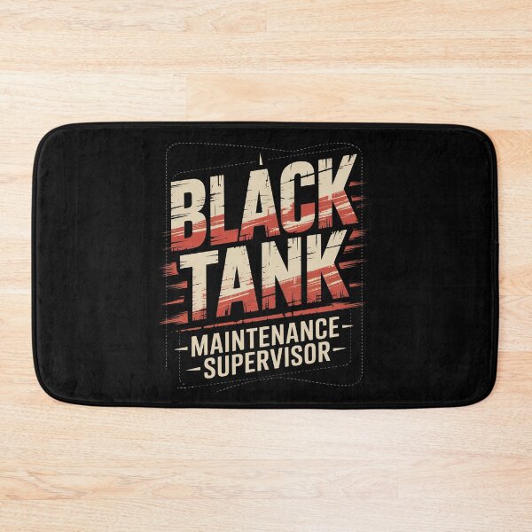 Item preview, Black Tank Maintenance Supervisor Funny Campers Tank Boss designed and sold by PeteHomenick.