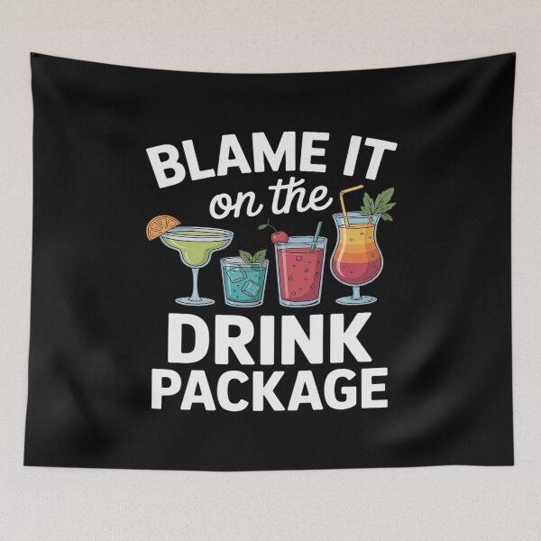 Item preview, Blame It On The Drink Package Cruise Vacation Summer Vibes designed and sold by PeteHomenick.