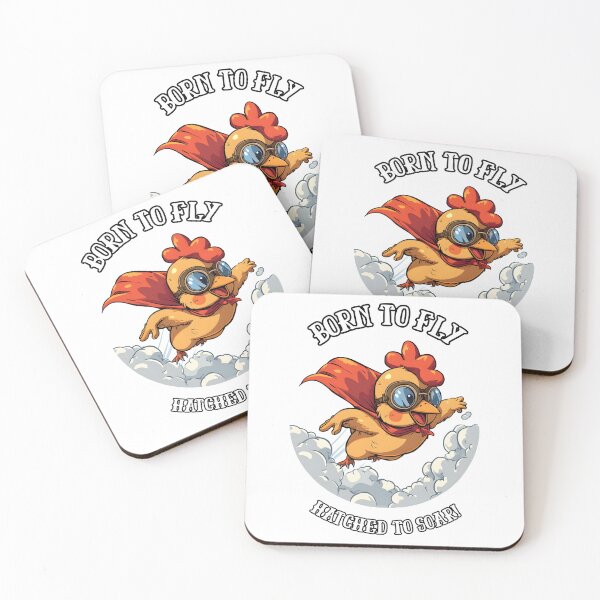 Item preview, Born to Fly, Hatched to Soar – Cute Motivational Chick Design designed and sold by SoftPeepCo.