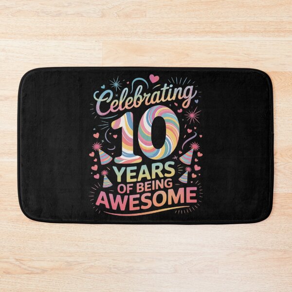 Item preview, Celebrating 10 Year Of Being Awesome With Tie-dye  designed and sold by KonstanKoraner.